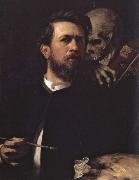 Self-Portrait with Death Playing the Violin